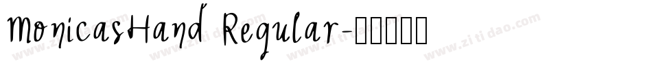 MonicasHand Regular字体转换